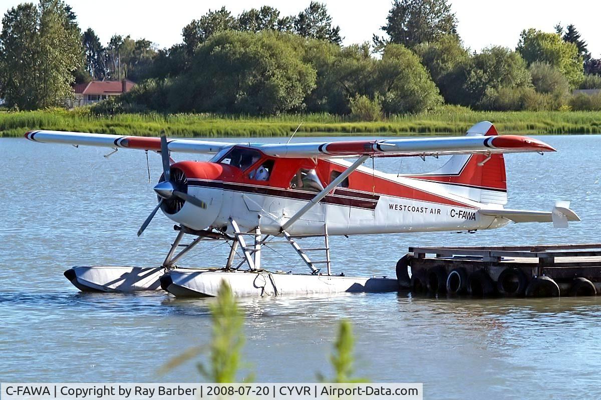 C-FAWA, 1960 De Havilland Canada DHC-2 Beaver Mk.I C/N 1430, De Havilland Canada DHC-2 Beaver Mk.1 [1430] (West Coast Air) Vancouver International~C 20/07/2008