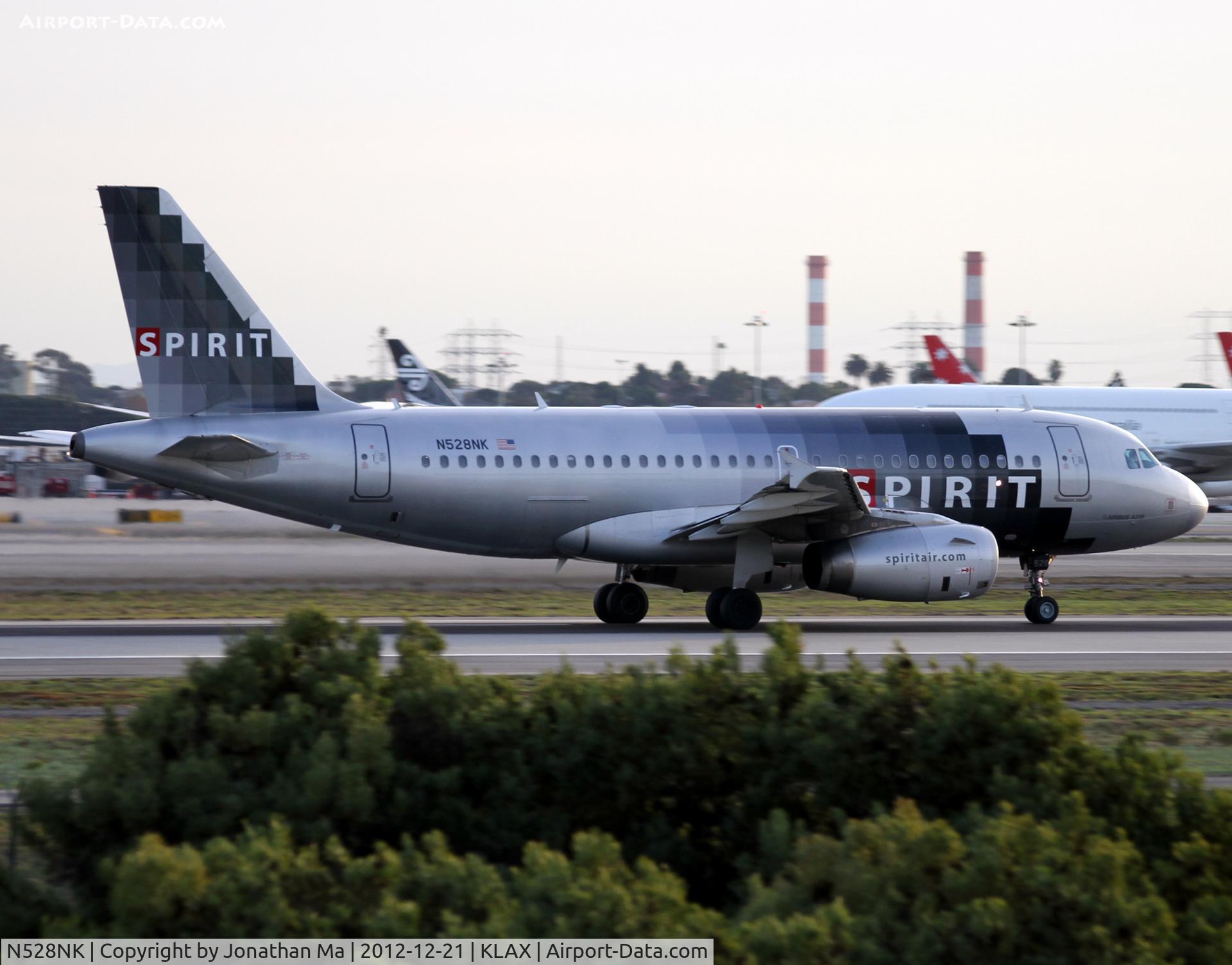 N528NK, 2007 Airbus A319-132 C/N 2983, T/O 24R