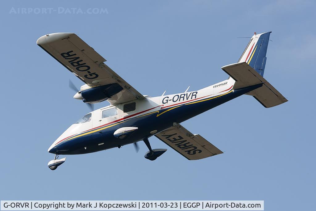 G-ORVR, 1977 Partenavia P-68B Victor C/N 115, On approach to runway 27.