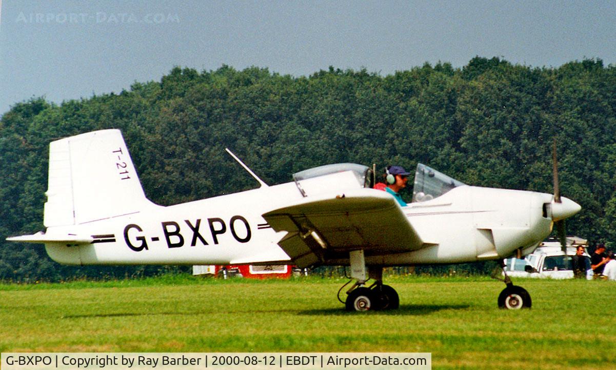 G-BXPO, 1997 Thorp T-211 C/N 104, Thorp T-211 Thorpedo [104] Schaffen-Diest~OO 12/08/2000. Registered in India in 2007.