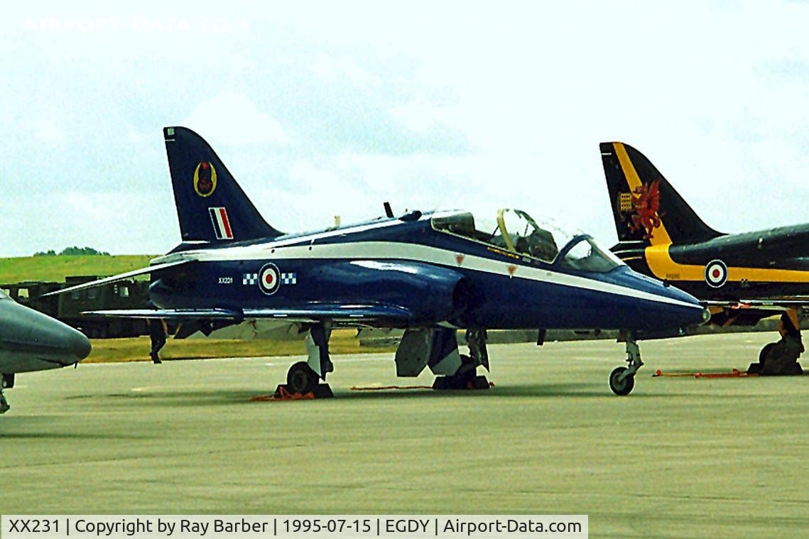XX231, 1978 Hawker Siddeley Hawk T.1W C/N 067/312067, BAe Systems Hawk T.1W [312067] (RAF) RNAS Yeovilton~G 15/07/1995