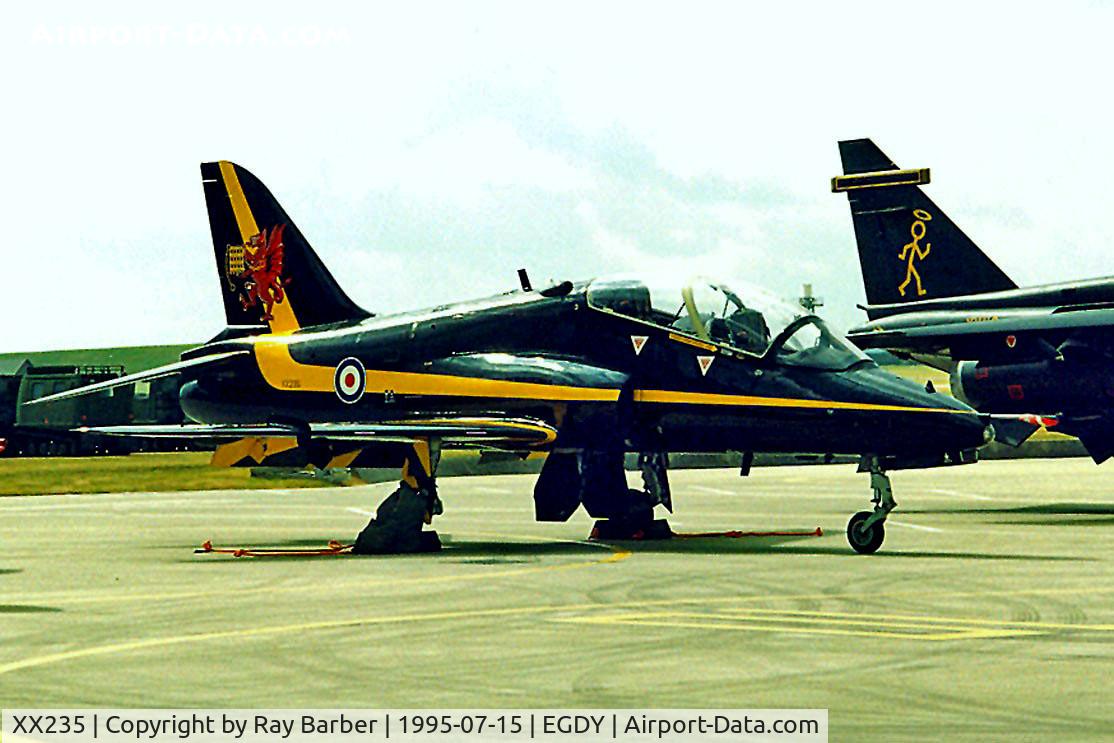 XX235, 1978 Hawker Siddeley Hawk T.1W C/N 071/312071, BAe Systems Hawk T.1W [312071] (RAF) RNAS Yeovilton~G 15/07/1995