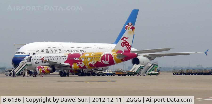 B-6136, 2011 Airbus A380-841 C/N 031, A380 @ Guangzhou