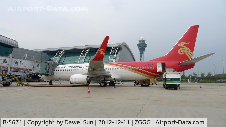 B-5671, 2012 Boeing 737-87L C/N 39153, 737 @ ZGGG