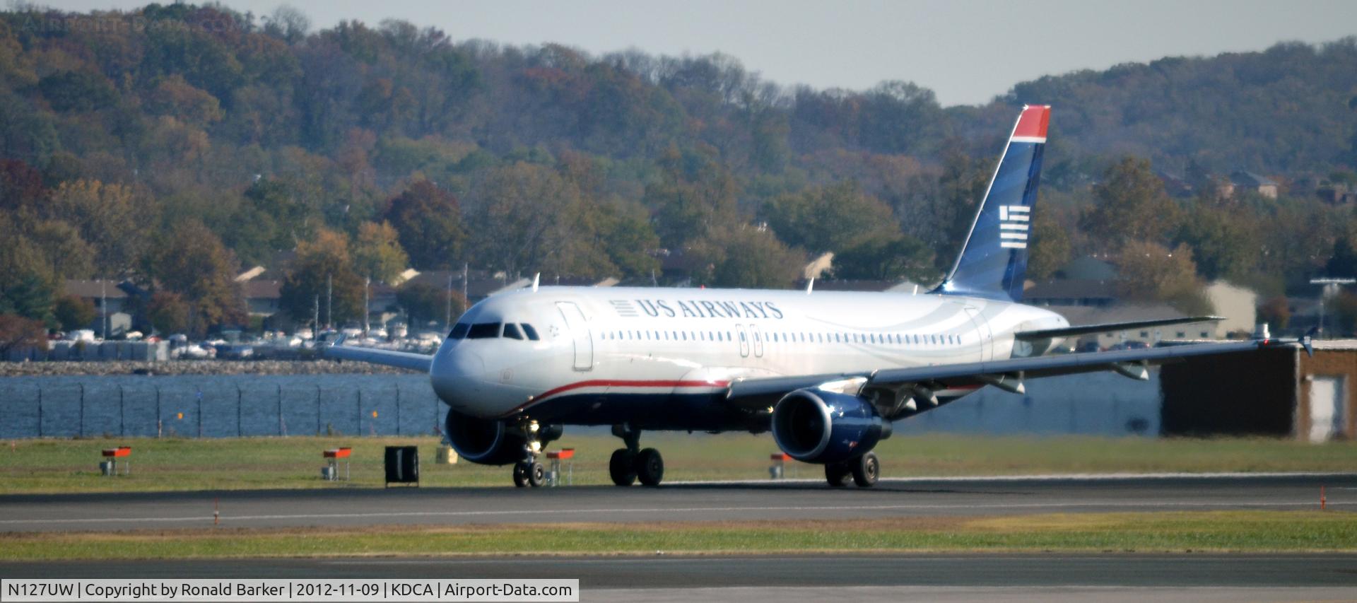 N127UW, 2010 Airbus A320-214 C/N 4202, Takeoff DCA