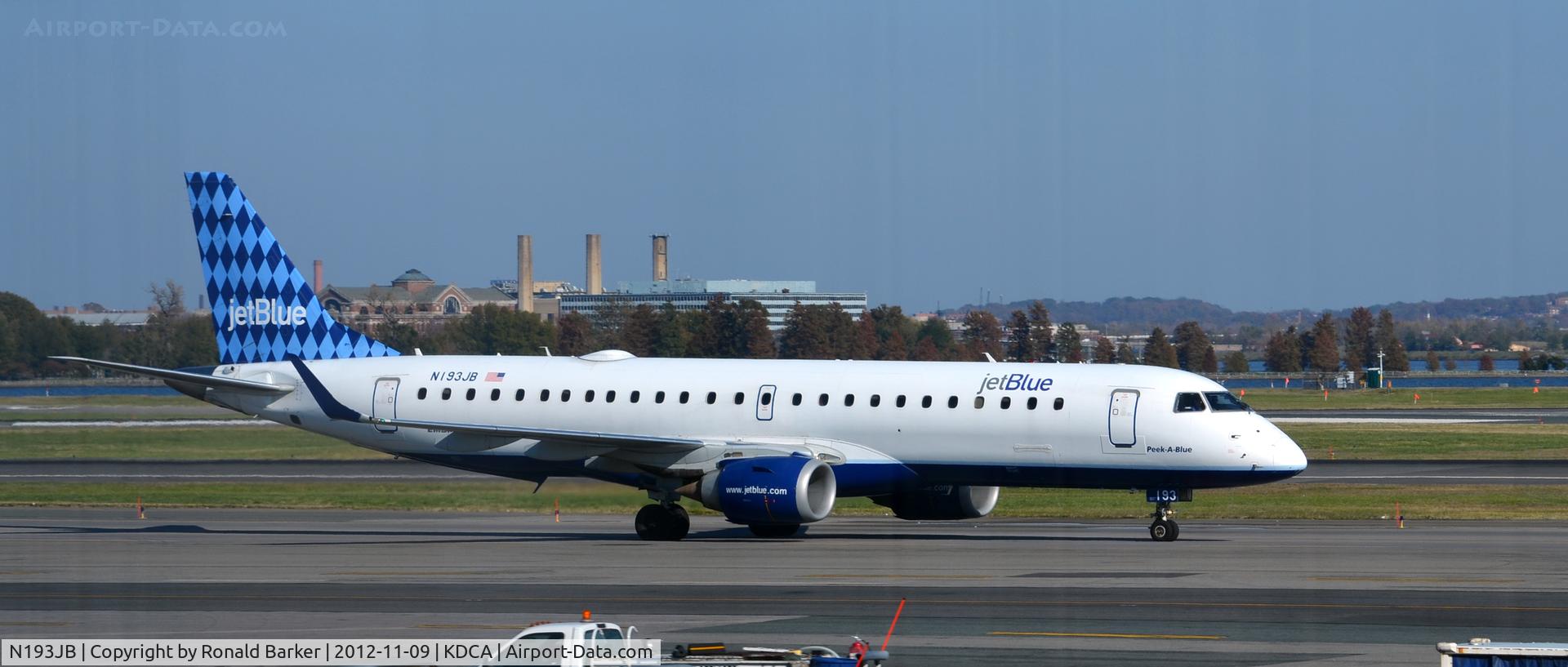 N193JB, 2005 Embraer 190AR (ERJ-190-100IGW) C/N 19000017, Taxi DCA