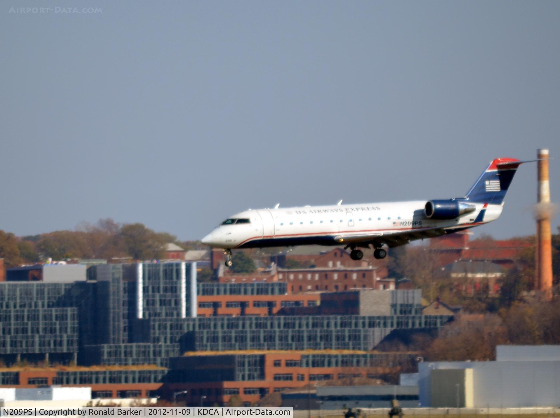 N209PS, 2003 Bombardier CRJ-200ER (CL-600-2B19) C/N 7874, Landing DCA