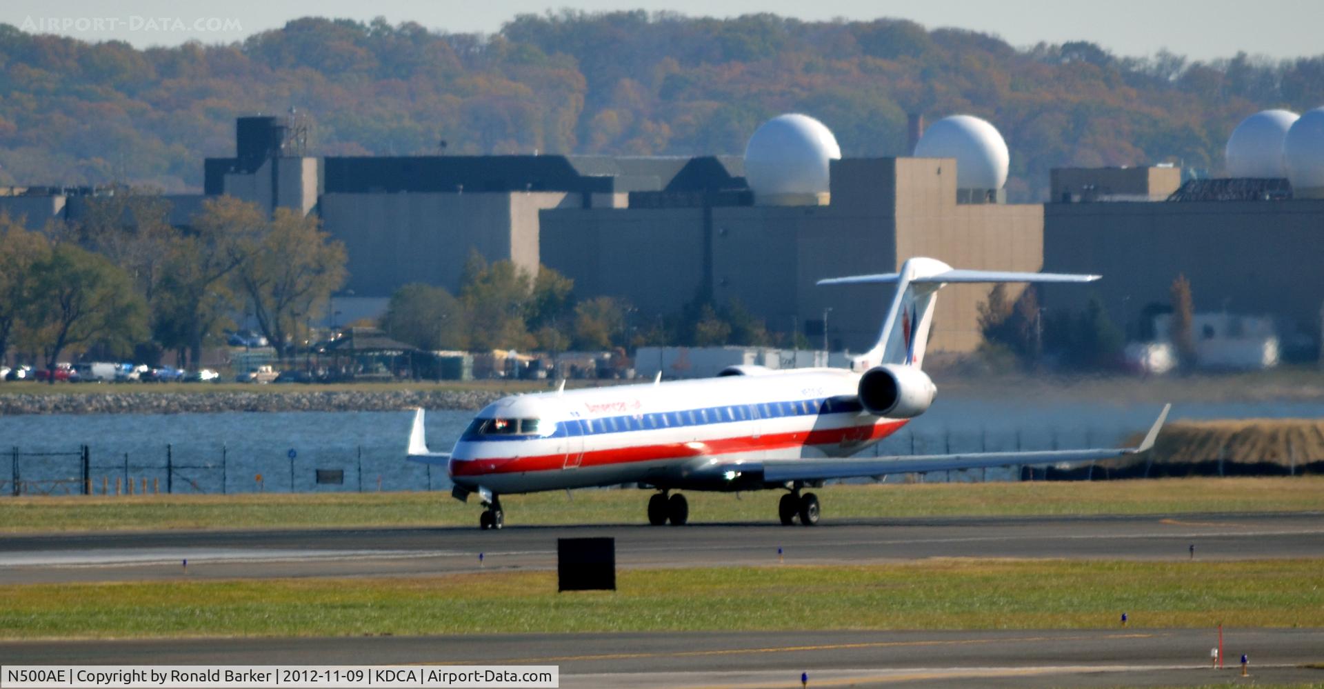 N500AE, 2001 Bombardier CRJ-701 (CL-600-2C10) Regional Jet C/N 10025, Takeoff DCA