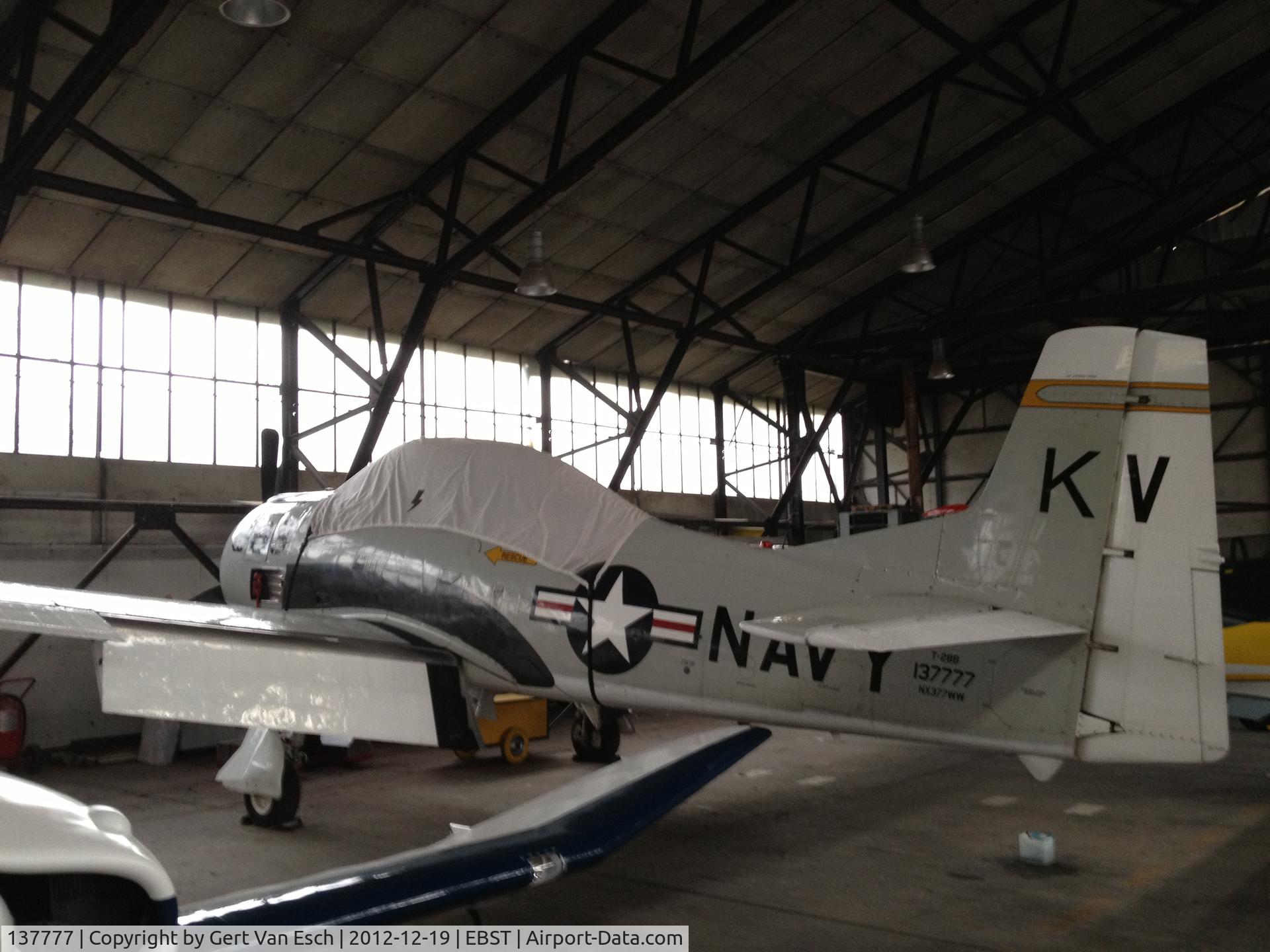 137777, 1954 North American T-28B Trojan C/N 200-140, Found after landing and checking the hangar