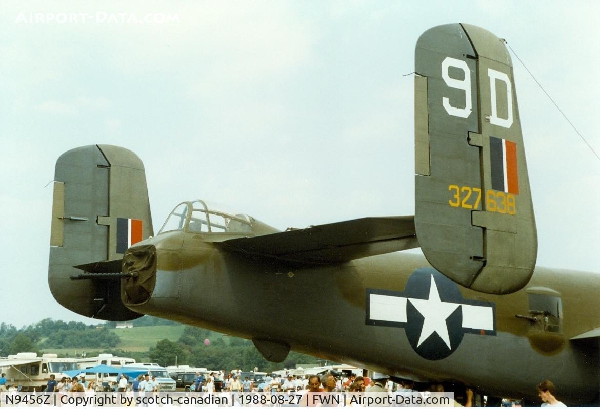 N9456Z, 1943 North American TB-25N Mitchell C/N 108-33214, 1943 North American TB-25N, N9456Z (Briefing Time), at the 1988 Sussex New Jersey Air Show, Sussex, NJ 
