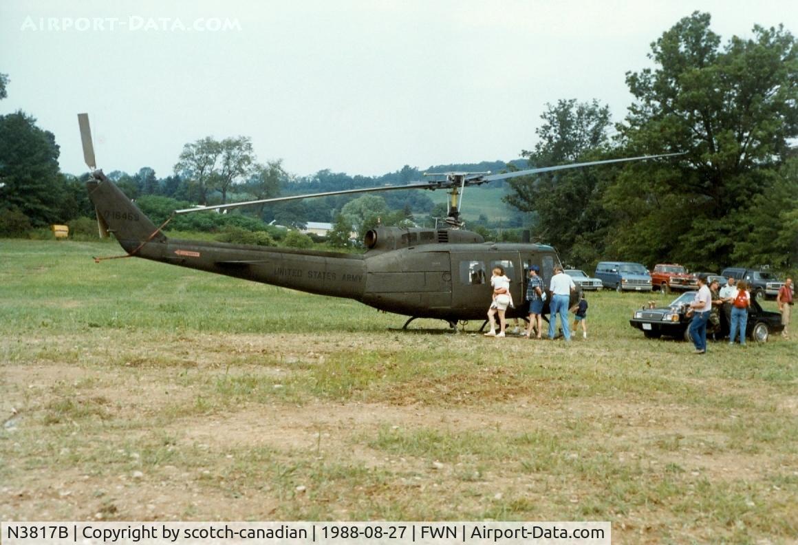 N3817B, Bell UH-1H C/N 70-16459, Bell UH-1H, N3817B, S/N 70-16459, at the 1988 Sussex New Jersey Air Show, Sussex, NJ
