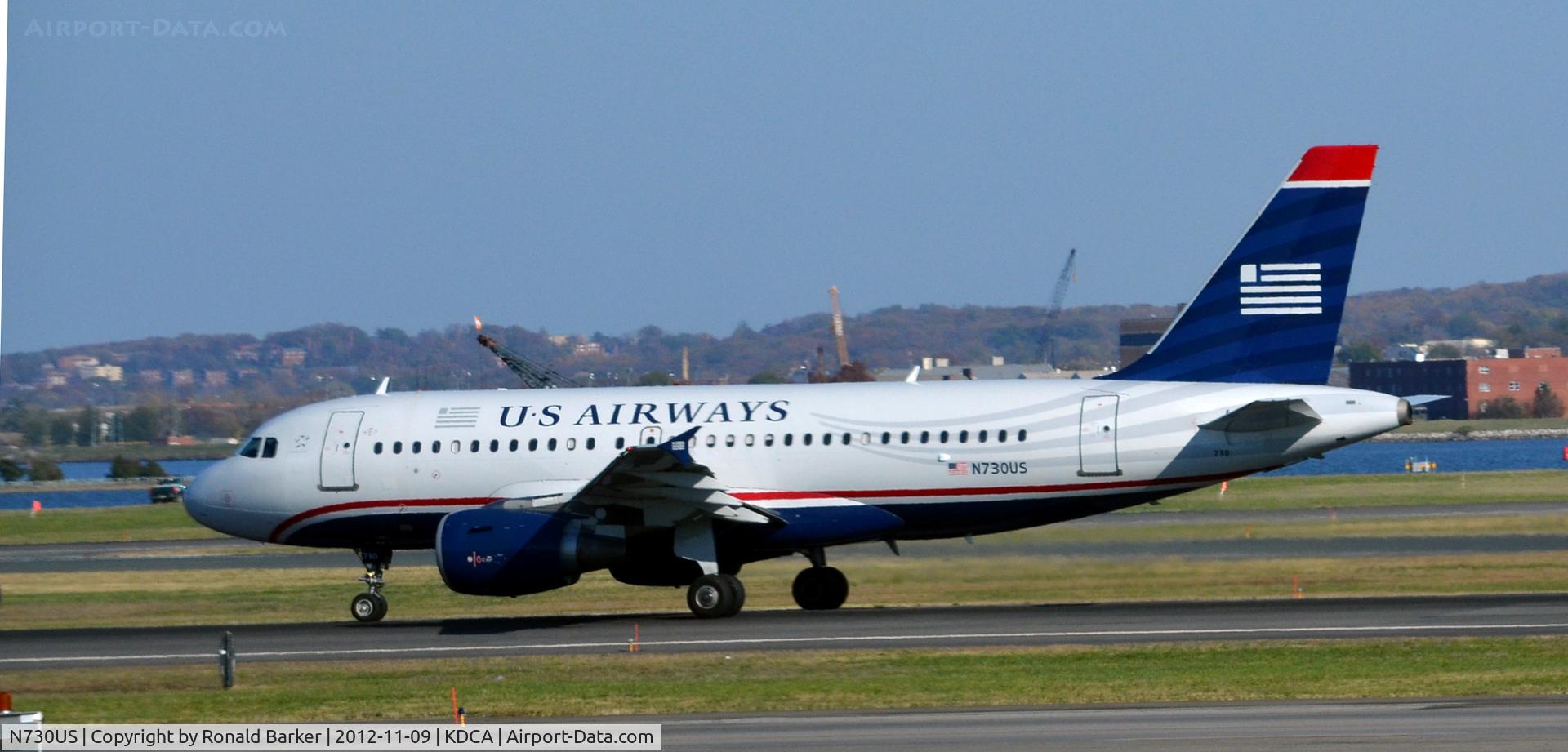N730US, 2000 Airbus A319-112 C/N 1182, Takeoff DCA