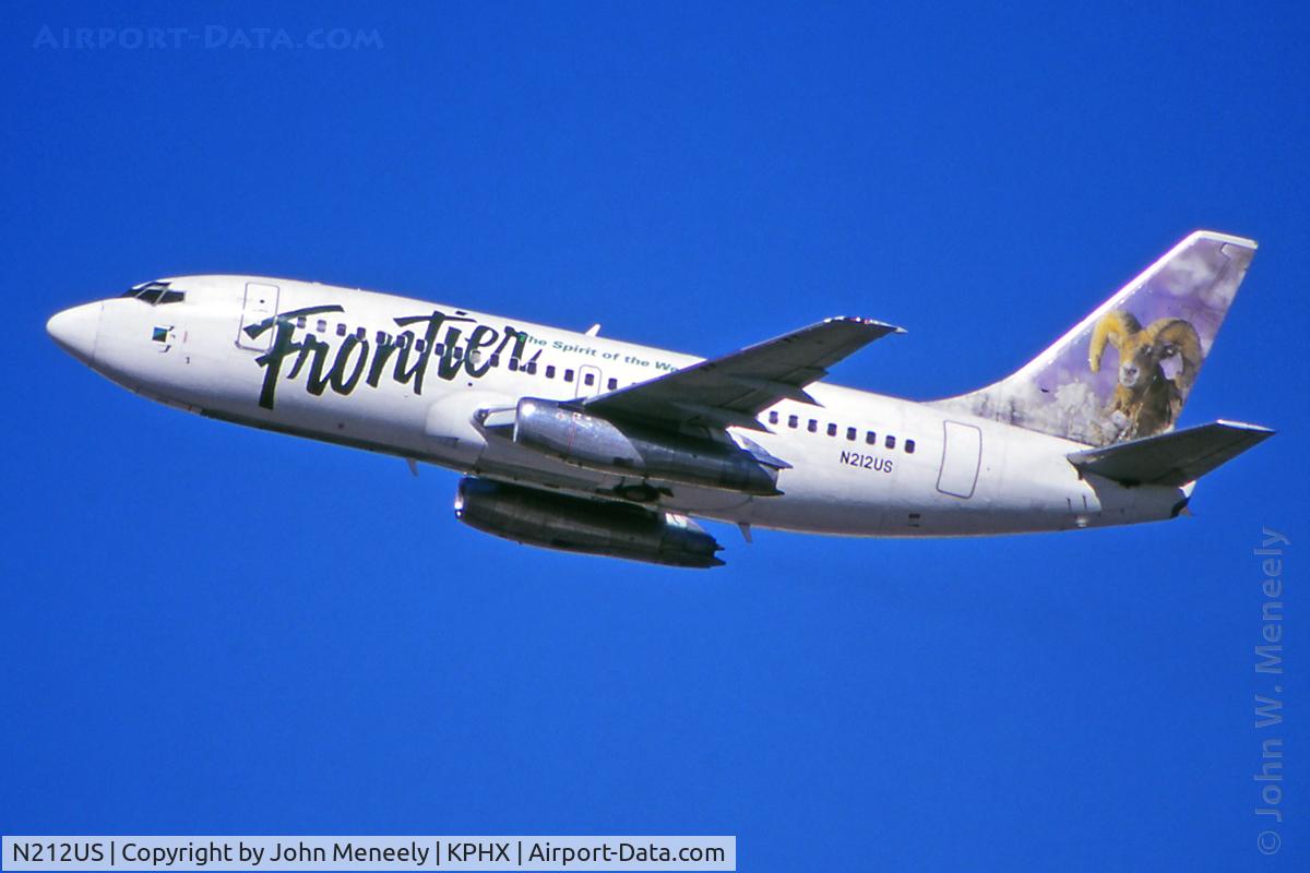 N212US, 1969 Boeing 737-201 C/N 20212, Dec. 1998 - Frontier Airlines