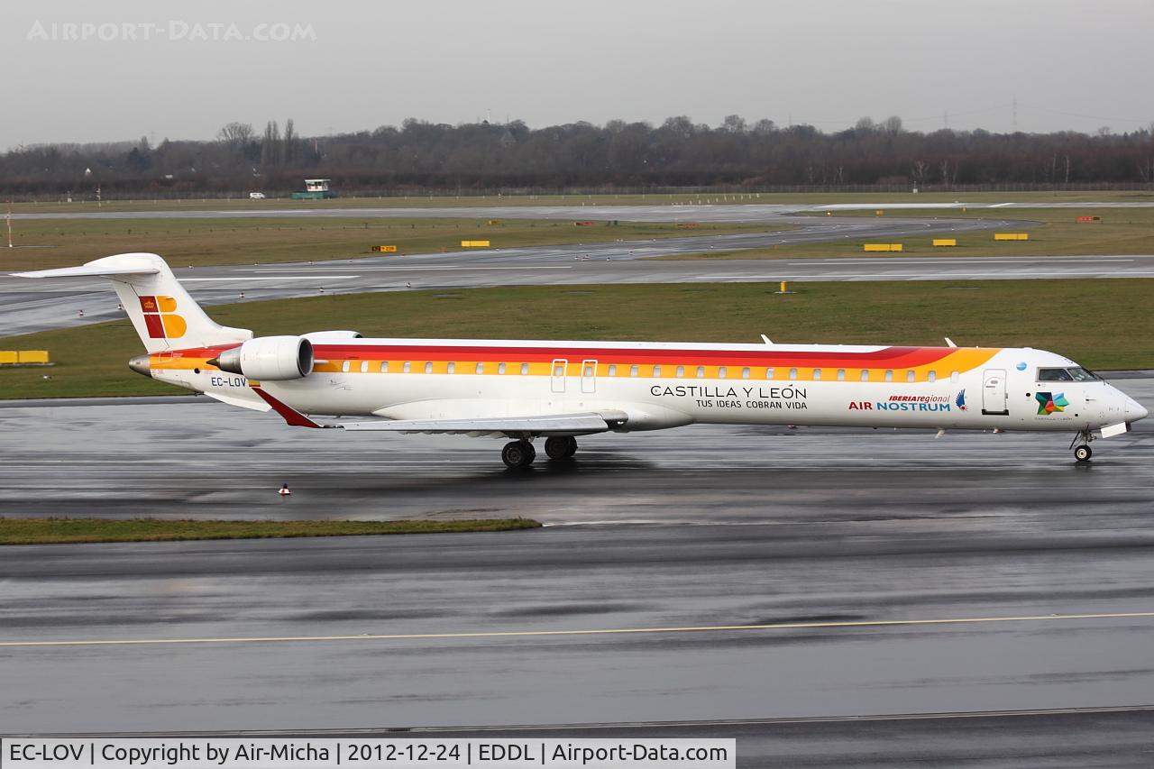 EC-LOV, 2011 Bombardier CRJ-1000ER NG (CL-600-2E25) C/N 19019, Air Nostrum, Canadair CL-600-2E25 Regional Jet CRJ-1000, CN: 19019