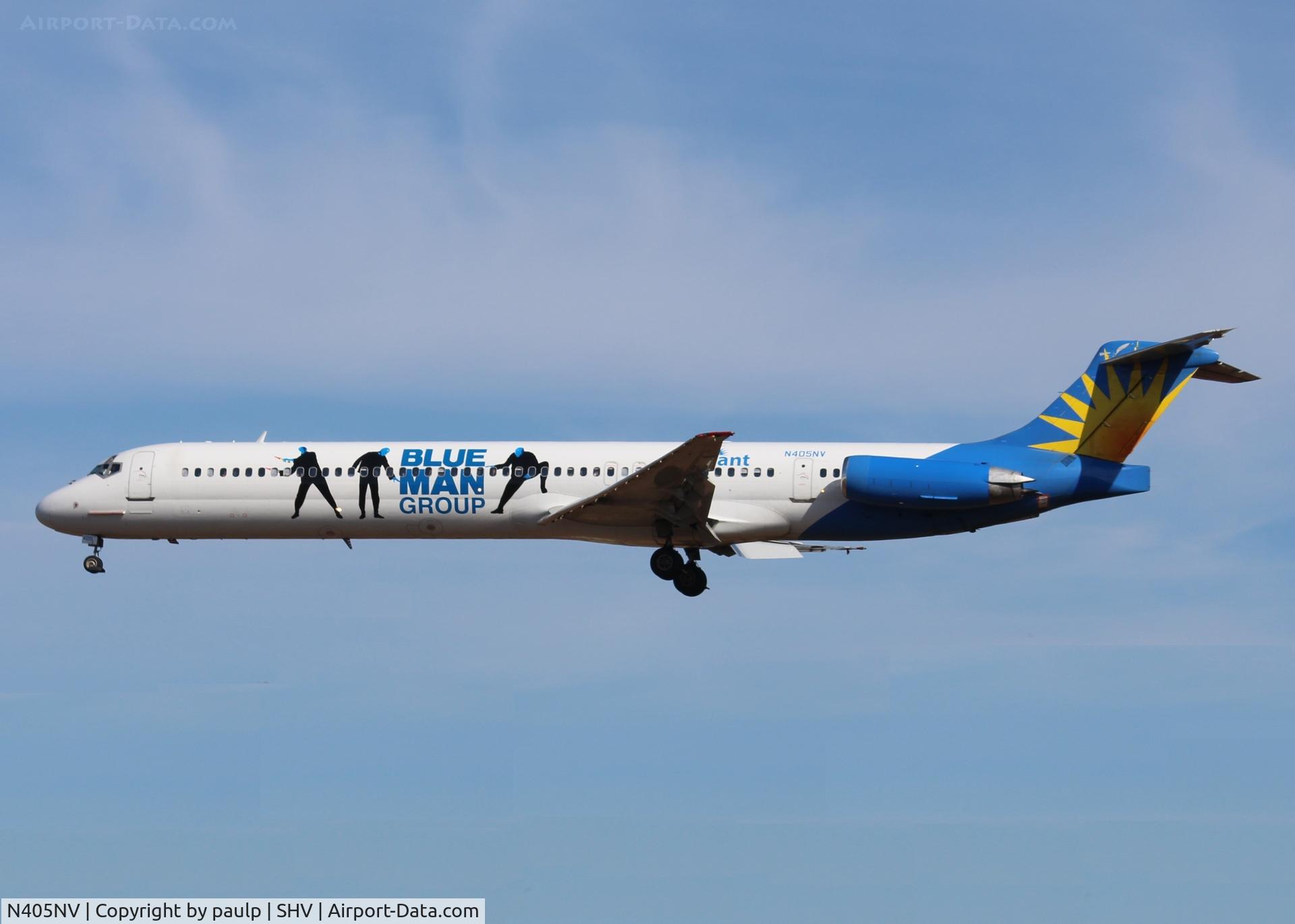 N405NV, 1988 McDonnell Douglas MD-83 (DC-9-83) C/N 49623, Allegiant 472 arriving from Las Vegas.