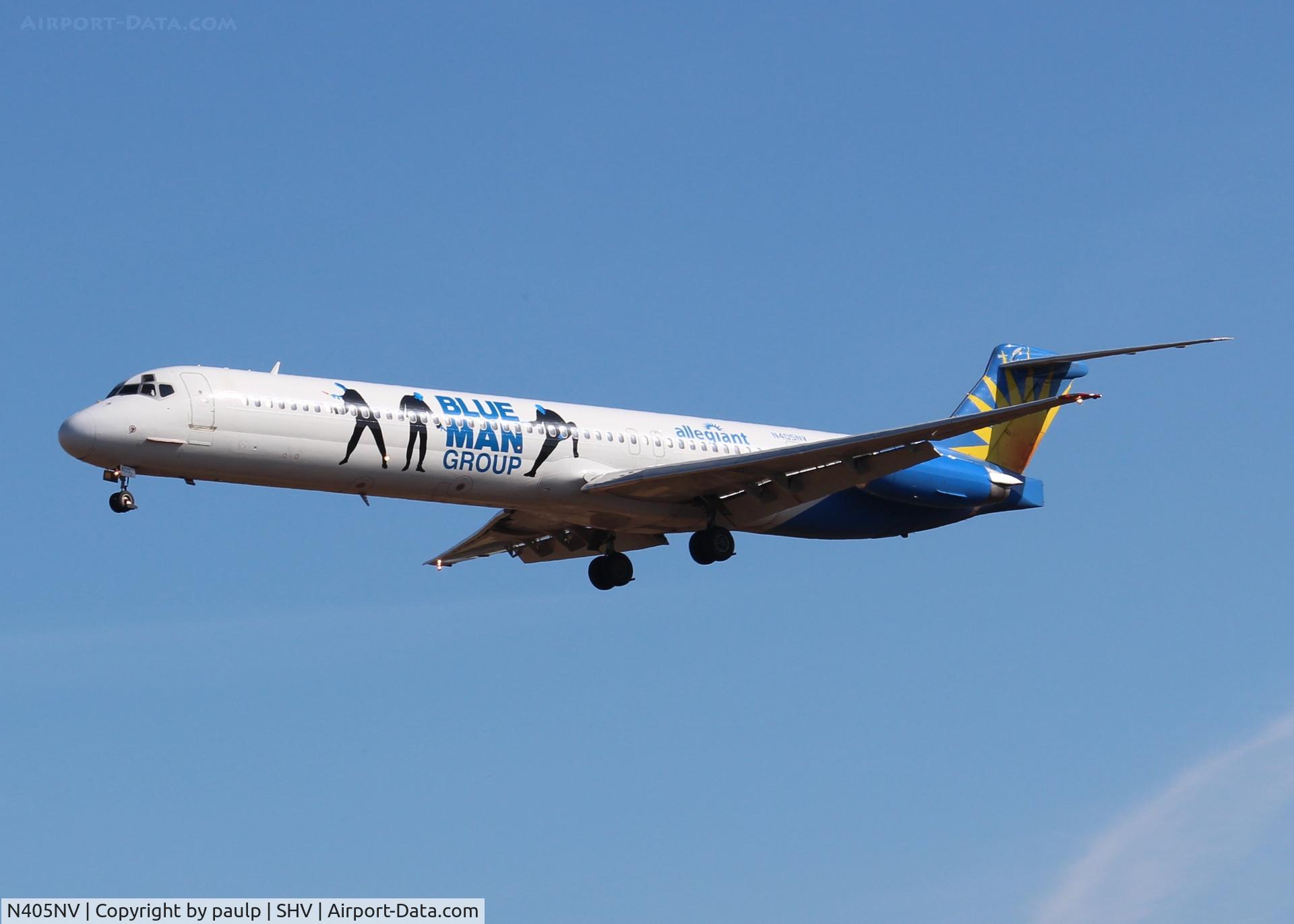 N405NV, 1988 McDonnell Douglas MD-83 (DC-9-83) C/N 49623, Allegiant 472 arriving from Las Vegas.