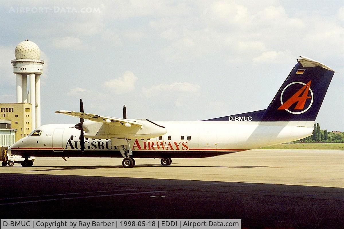 D-BMUC, 1992 De Havilland Canada DHC-8-314 Dash 8 C/N 350, DHC-8-314A Dash 8 [350] (Augsburg Airways) Berlin-Tempelhof~D 18/05/1998