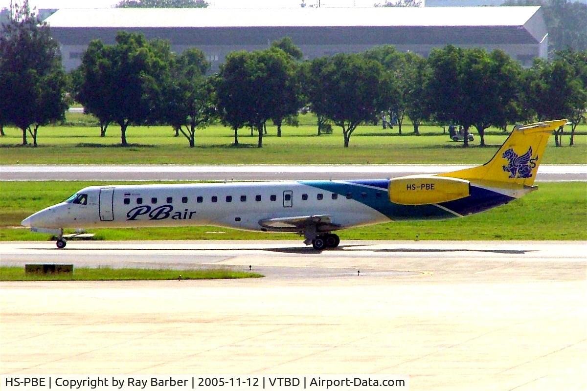 HS-PBE, 2002 Embraer ERJ-145LR (EMB-145LR) C/N 145597, Embraer ERJ-145LR [145597] (PB Air) Bangkok~HS 12/11/2005