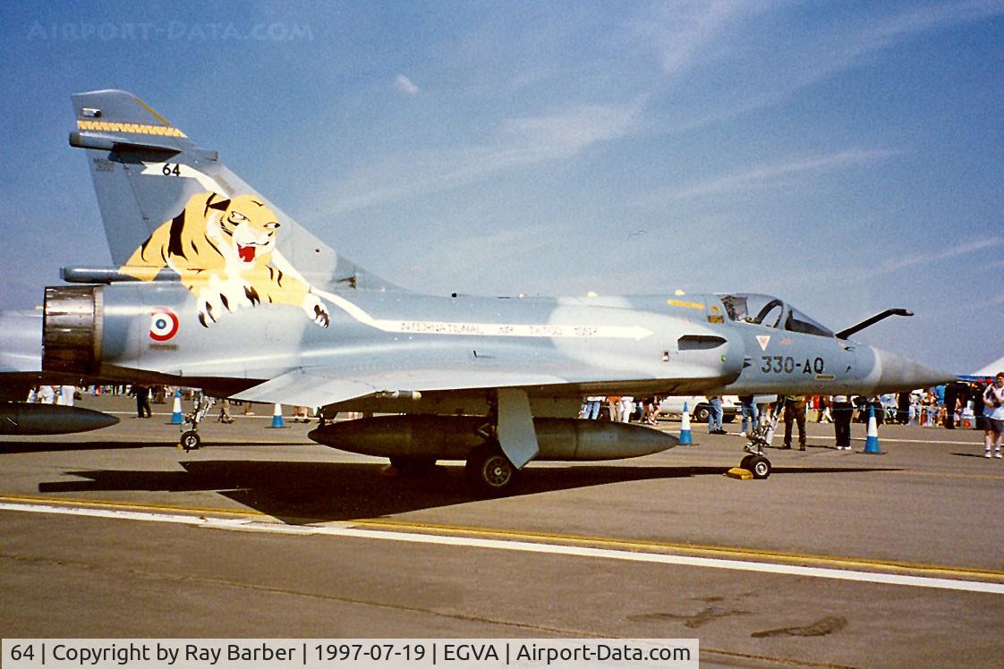 64, Dassault Mirage 2000C C/N 64, Dassault Mirage 2000C [Unknown] (French AF) RAF Fairford~G 19/07/1997. Coded *330-AQ*