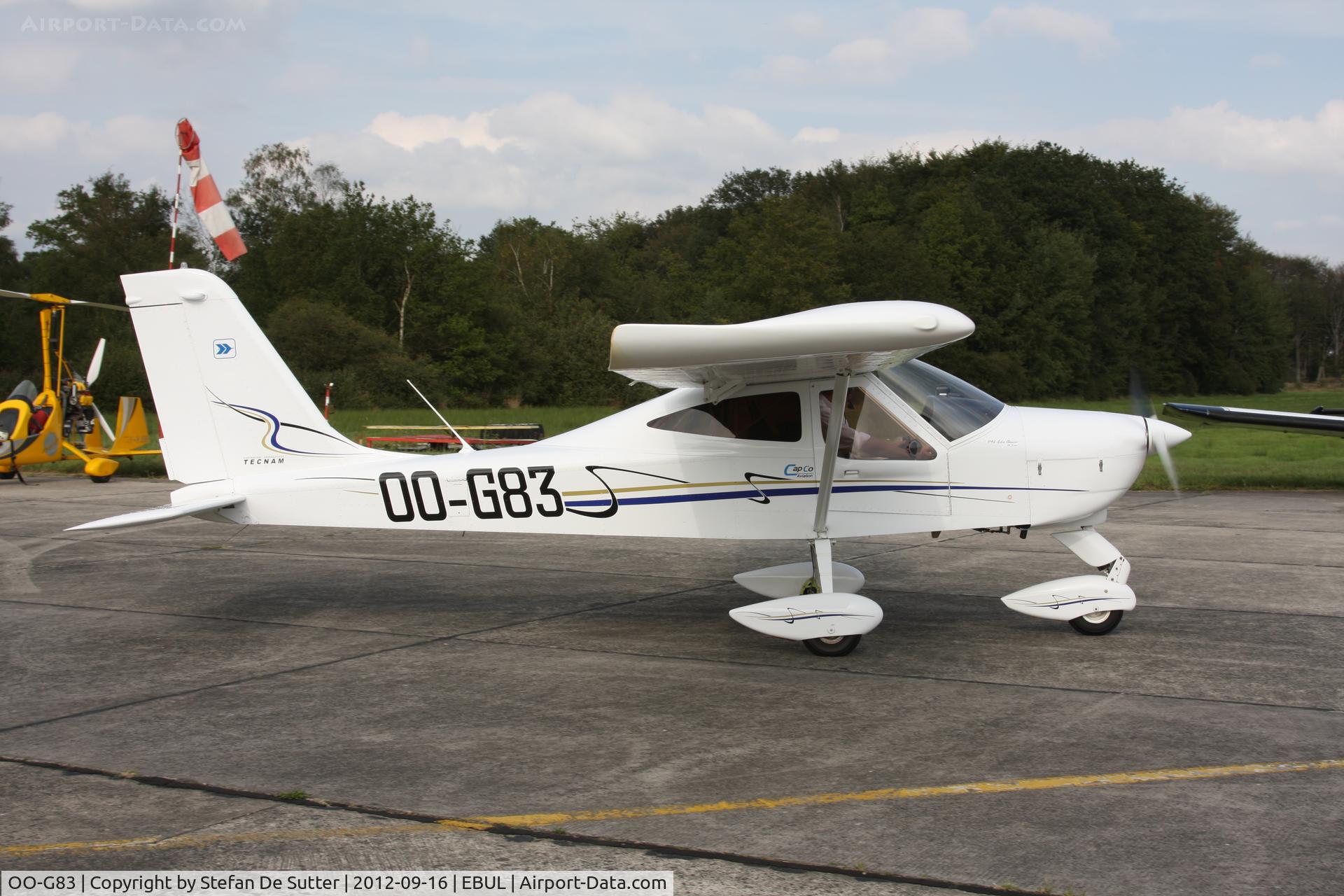 OO-G83, 2011 Tecnam P-92 Echo C/N 1375, Open door Aeroclub Brugge.