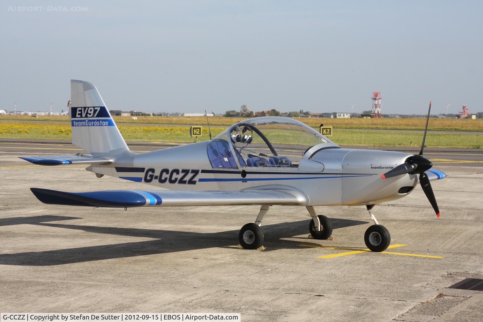G-CCZZ, 2004 Aerotechnik EV-97 Eurostar C/N PFA 315-14158, Apron 3.