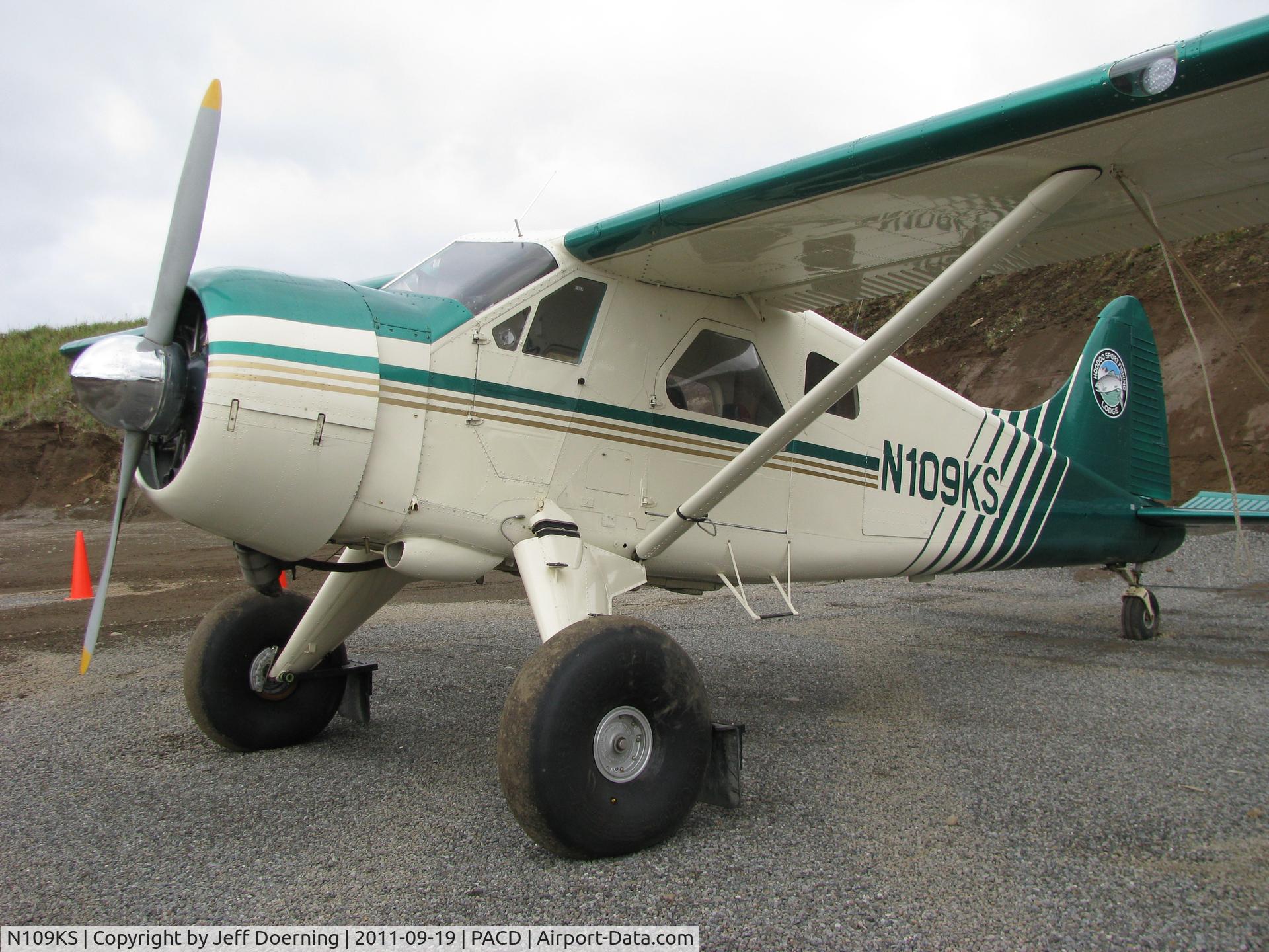 N109KS, 1957 De Havilland Canada U-6A Beaver C/N 1295, This aircraft belongs to a guide service and spends the summer months in Alaska flying between Cold Bay and a Nelson Lagoon area fishing lodge.