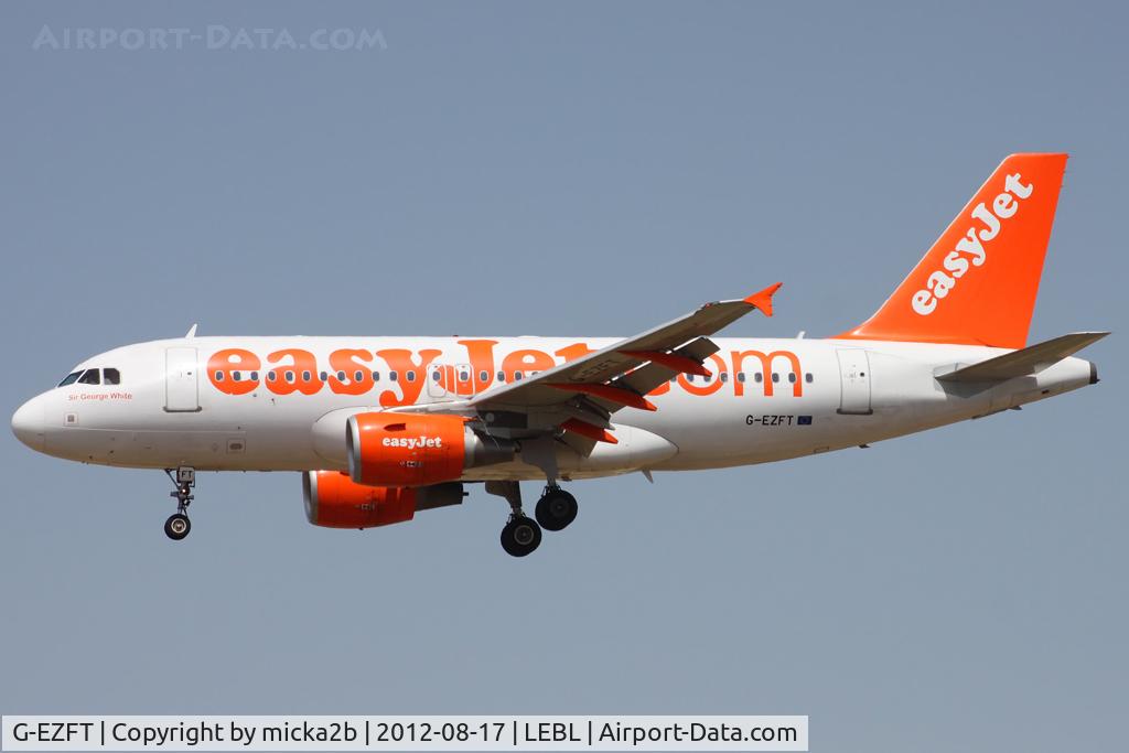 G-EZFT, 2009 Airbus A319-111 C/N 4132, Landing