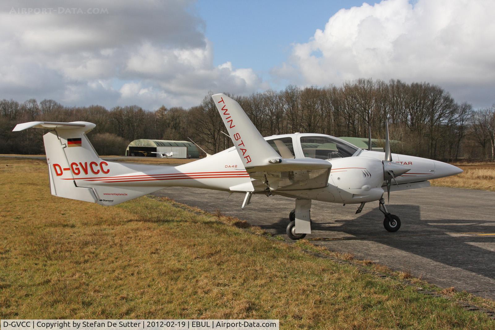 D-GVCC, Diamond DA-42 Twin Star C/N 42.099, Parked at Aeroclub Brugge.