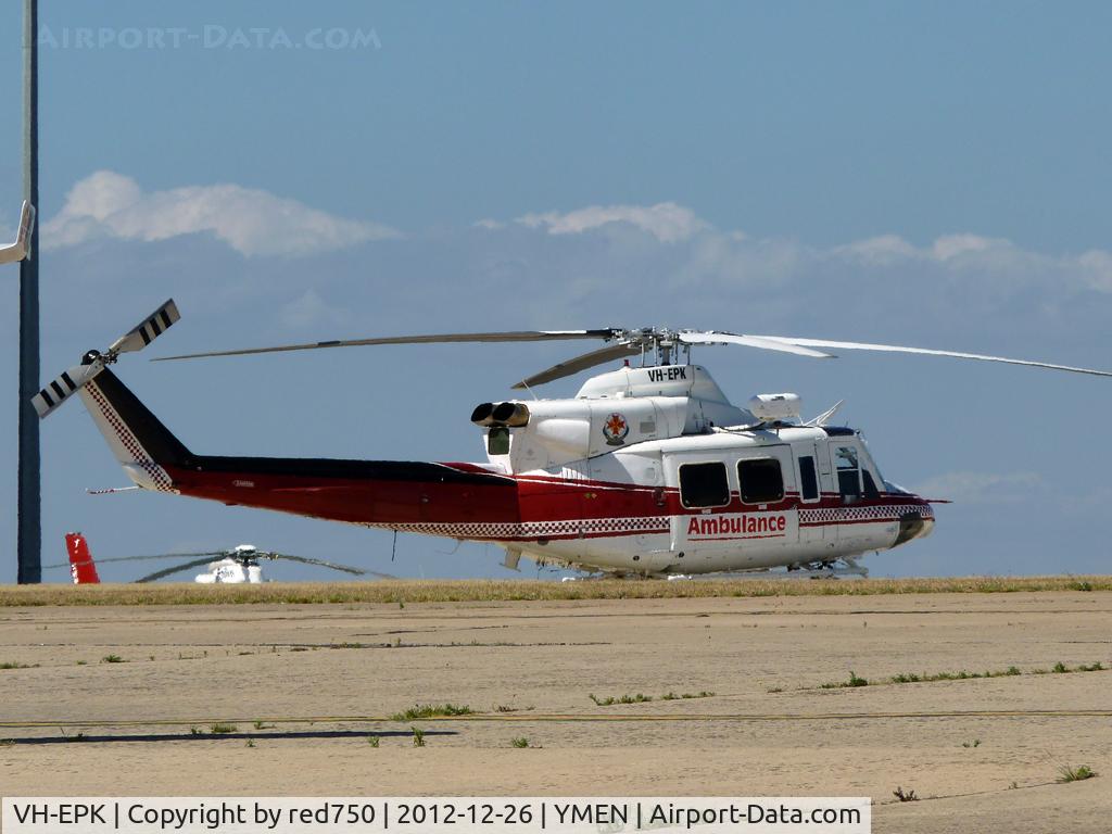 VH-EPK, 1994 Bell 412EP C/N 36100, Air Ambulance VH-EPK at the Air Ambulance base, Essendon.