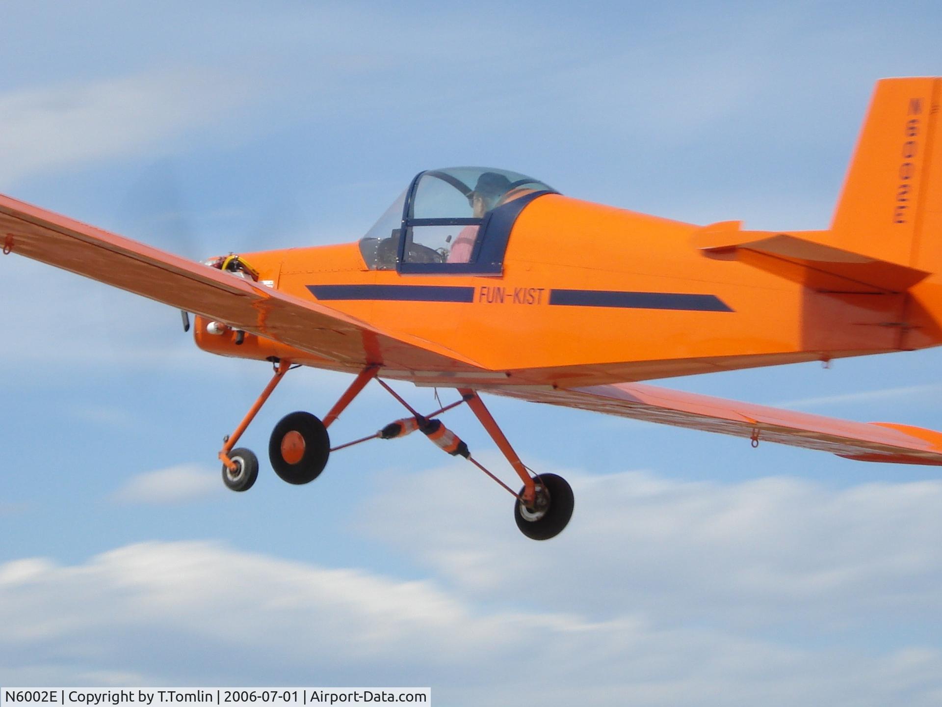 N6002E, 1997 Stanley Victor E FUN KIST 1 C/N 001, Original photo of Vic Stanley flying Funkist.