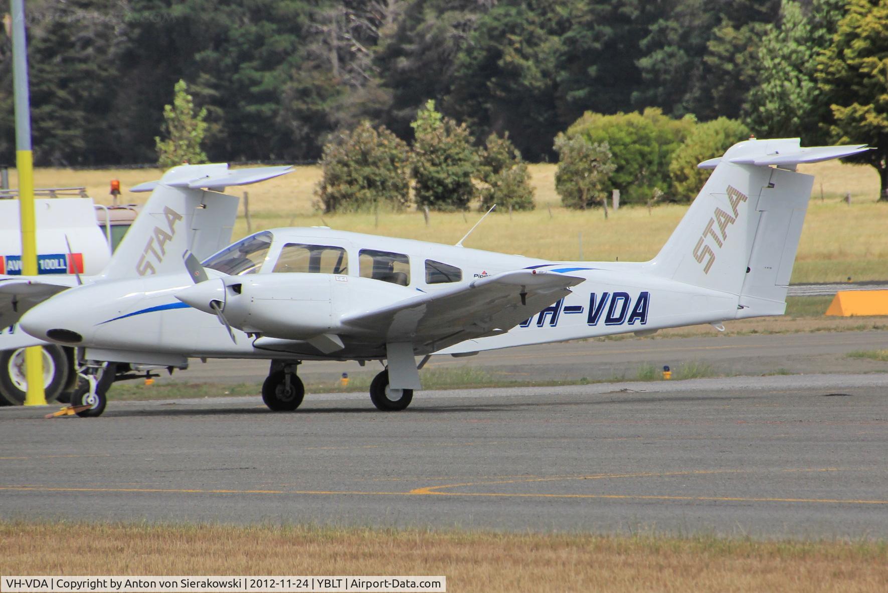 VH-VDA, Piper PA-44-180 Seminole C/N 4496309, VH-VDA @ YBLT Newly registered