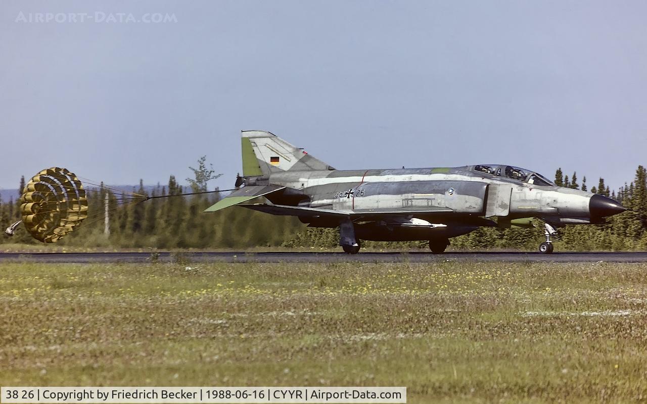 38 26, 1972 McDonnell Douglas F-4F Phantom II C/N 4681, decelerating after touchdown