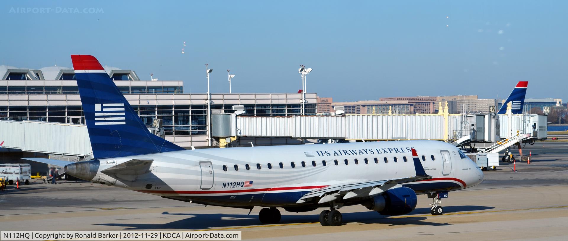 N112HQ, 2007 Embraer 175LR (ERJ-170-200LR) C/N 17000174, Taxi DCA