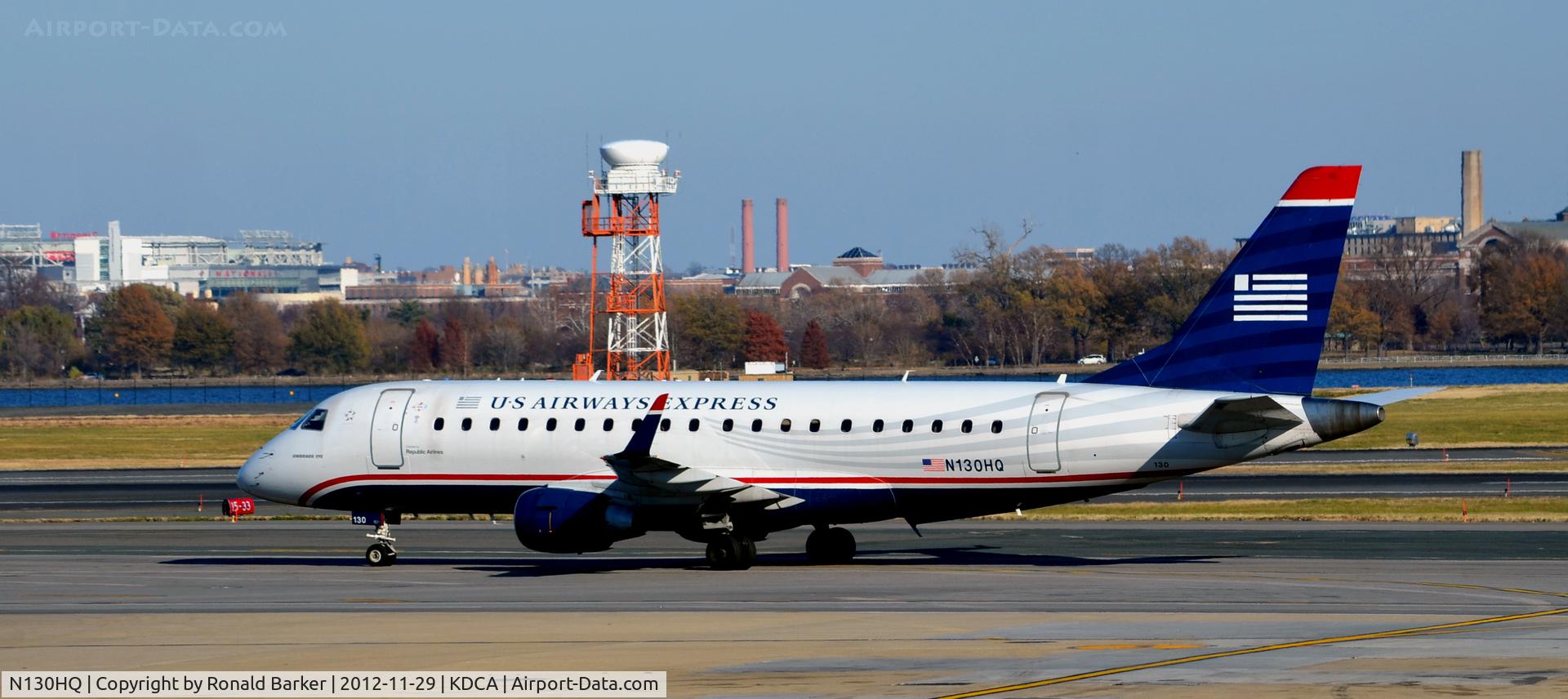 N130HQ, 2008 Embraer 175LR (ERJ-170-200LR) C/N 17000212, Taxi DCA