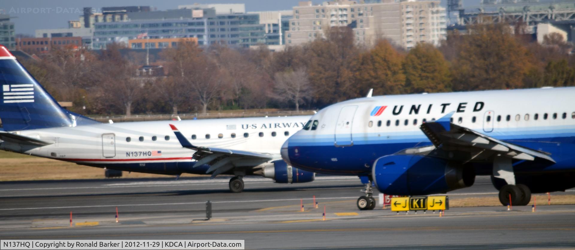 N137HQ, 2008 Embraer 175LR (ERJ-170-200LR) C/N 17000231, Landing DCA