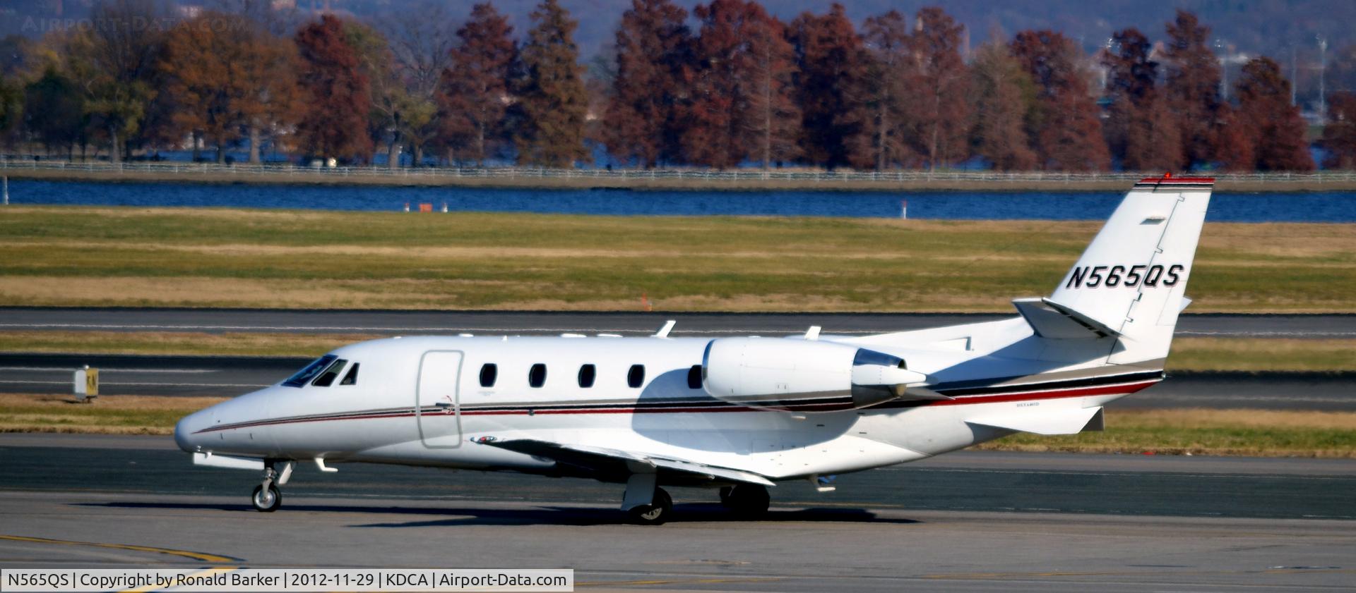 N565QS, 2008 Cessna 560XLS Citation Excel C/N 560-5818, Taxi DCA