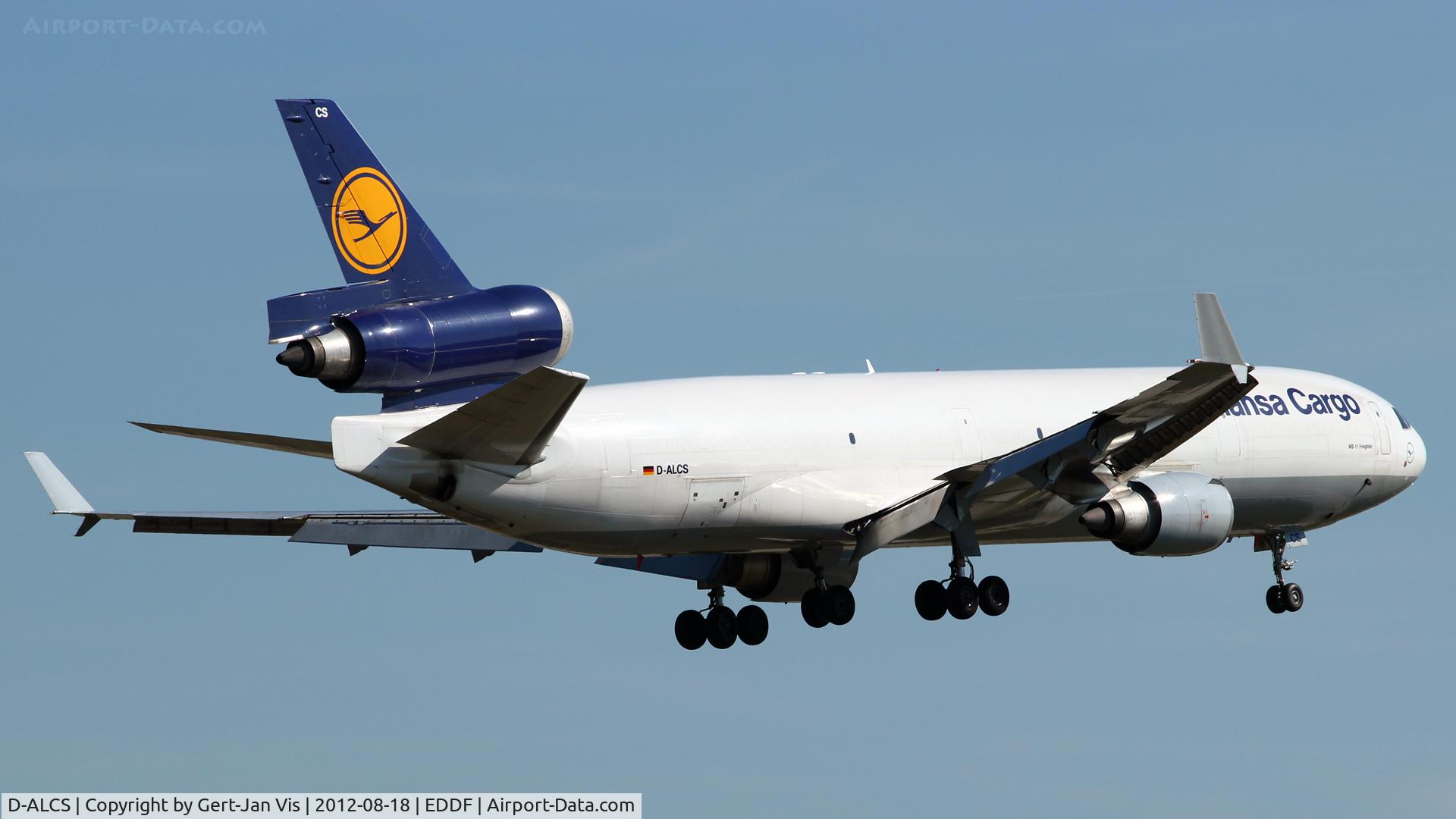 D-ALCS, 1994 McDonnell Douglas MD-11F C/N 48630, About to touch rw07R