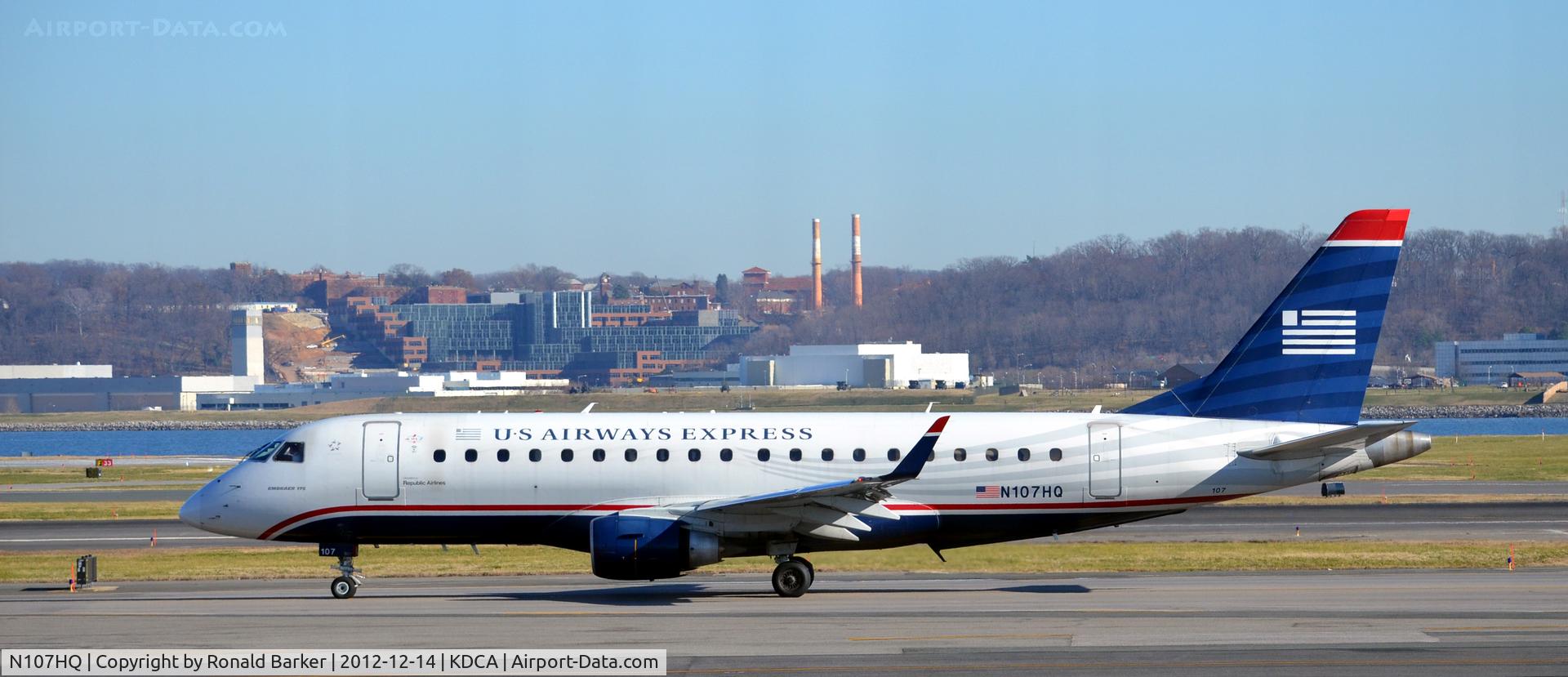 N107HQ, 2007 Embraer 175LR (ERJ-170-200LR) C/N 17000165, DCA VA