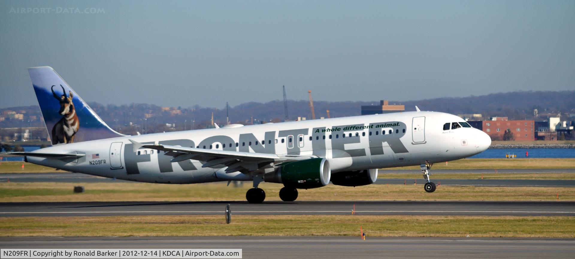 N209FR, Airbus A320-214 C/N 4641, Takeoff DCA