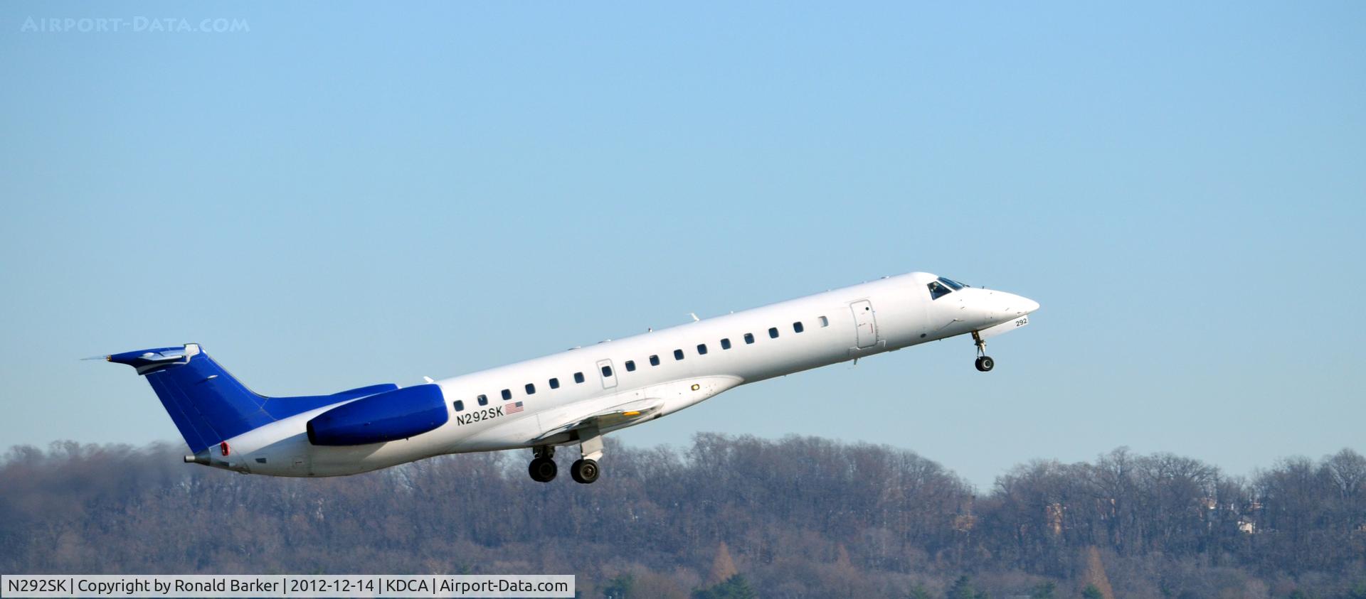 N292SK, 2001 Embraer EMB-145LR C/N 145488, Takeoff DCA