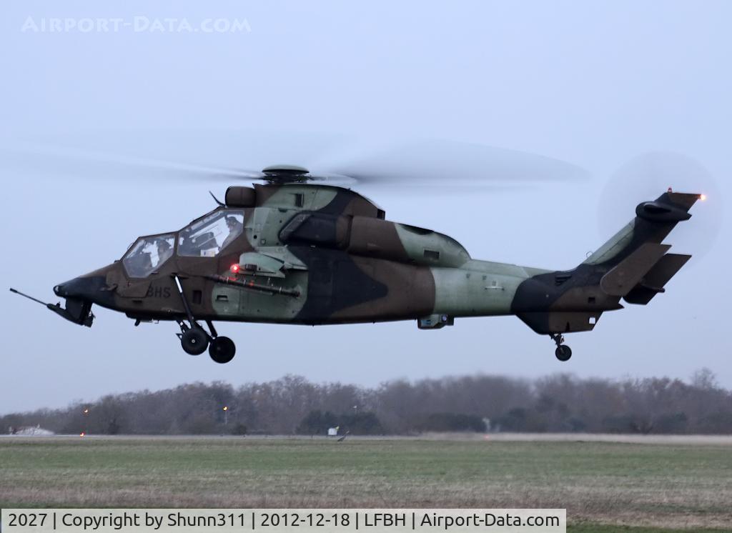 2027, Eurocopter EC-665 Tigre HAP C/N 2027, Passing by this Airport for refuelling...