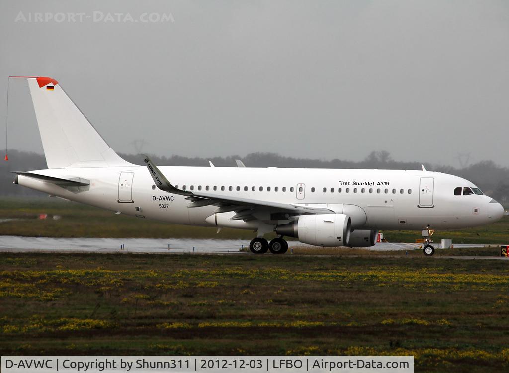 D-AVWC, 2012 Airbus A319-112 C/N 5327, First A319 sharklets prototype...