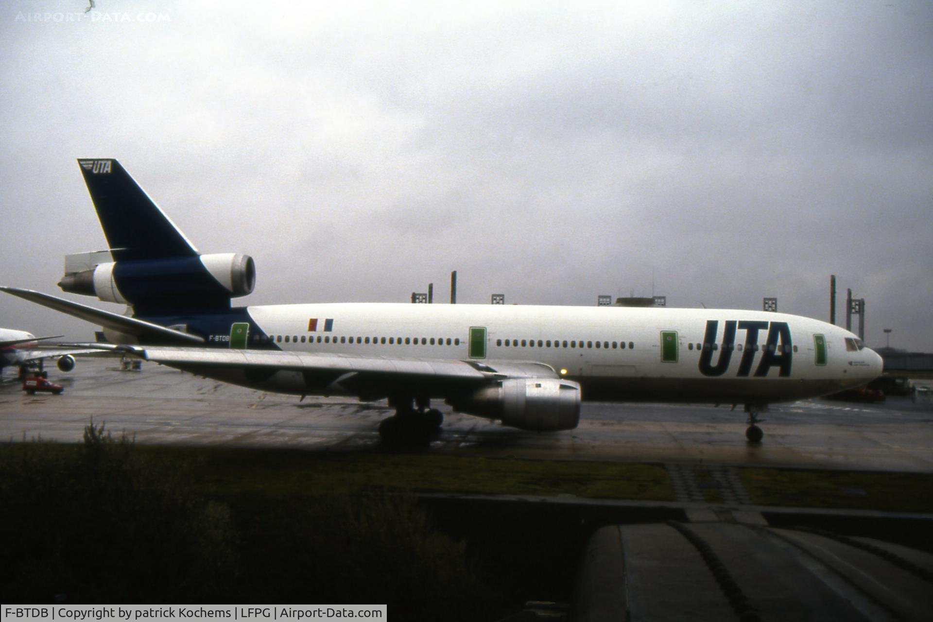 F-BTDB, 1973 McDonnell Douglas DC-10-30 C/N 46850, Departure UTA DC10 from Paris Charles de Gaulle