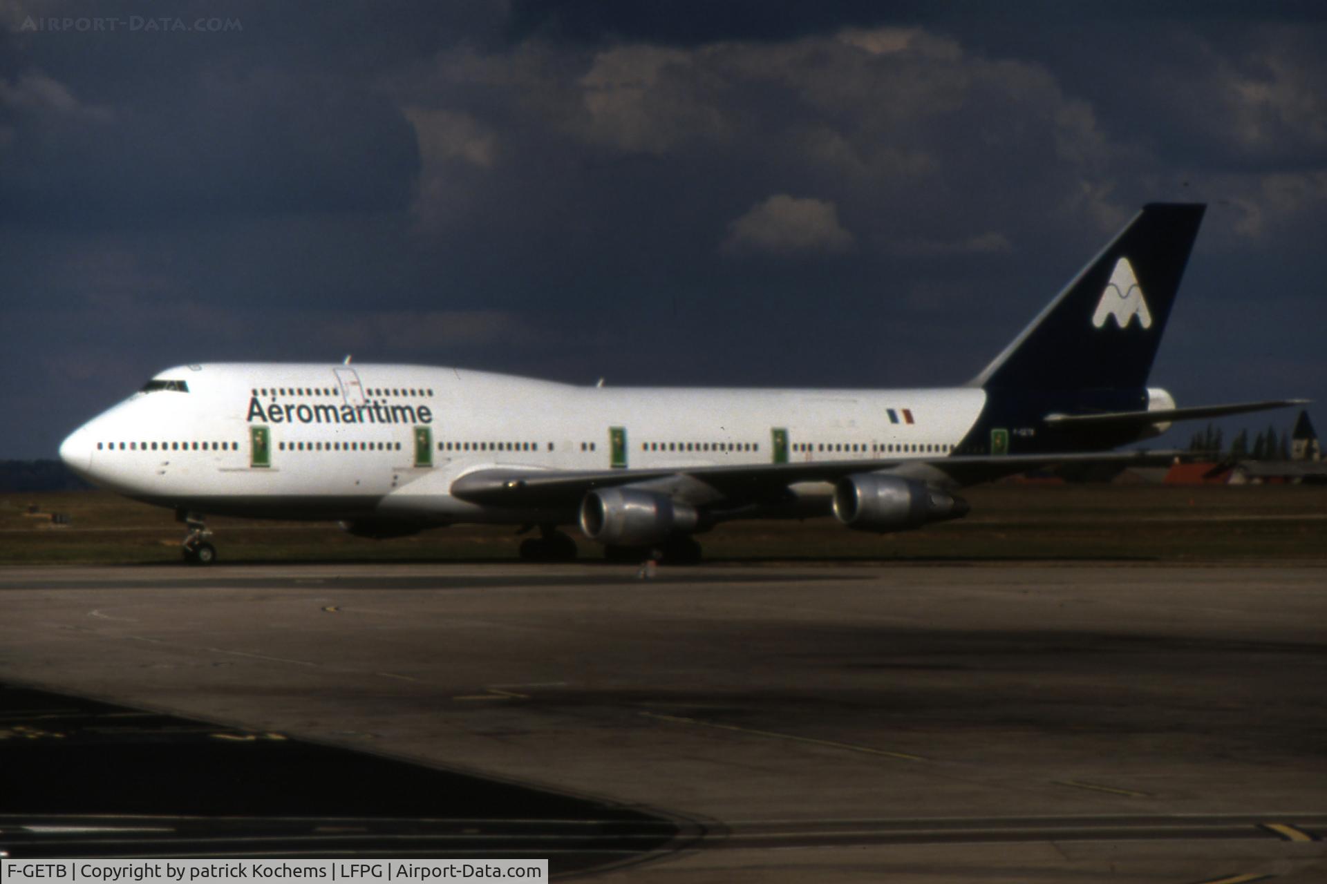 F-GETB, Boeing 747-3B3/SCD C/N 23480, Arrival B747 Aeromaritime on Charles de Gaulle