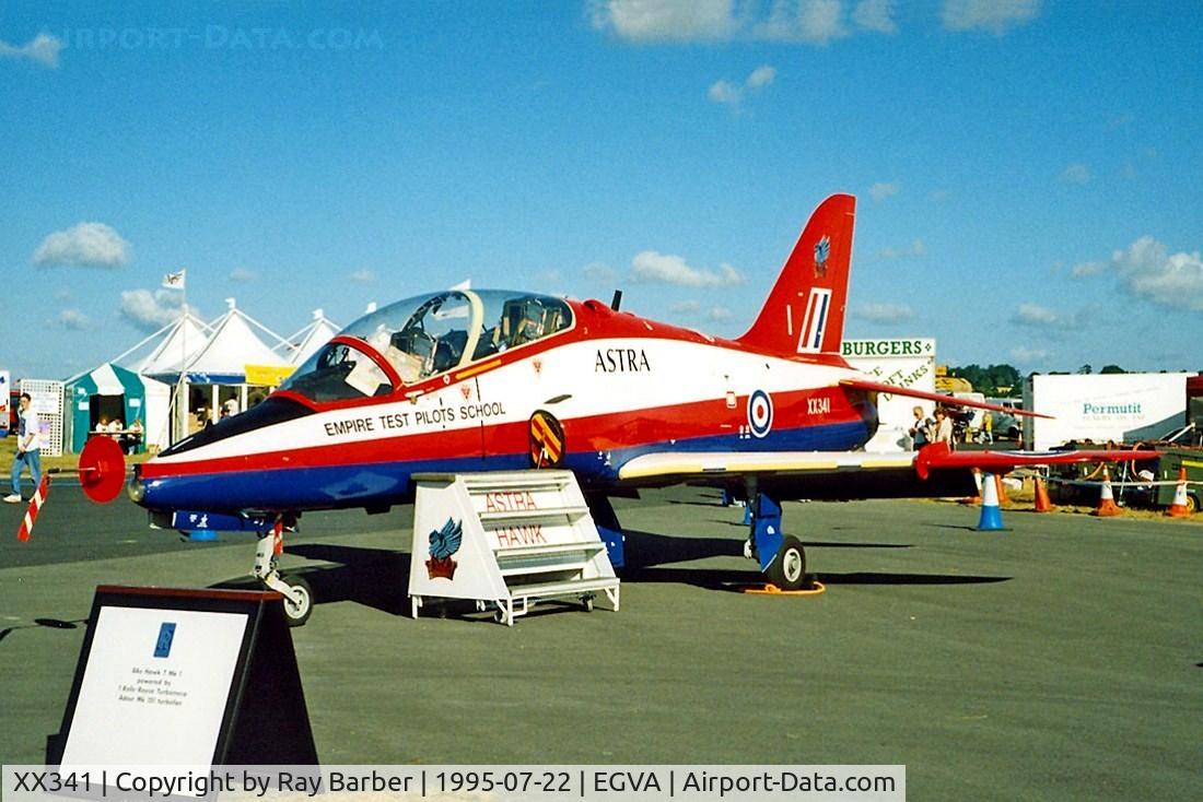 XX341, 1980 Hawker Siddeley Hawk T.1 C/N 190/312165, BAe Systems Hawk T.1 Astra [312165] (RAF) RAF Fairford~G 22/07/1995