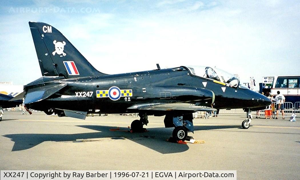 XX247, 1978 Hawker Siddeley Hawk T.1A C/N 083/312083, BAe Systems Hawk T.1A [312083] (RAF) RAF Fairford~G 21/07/1996