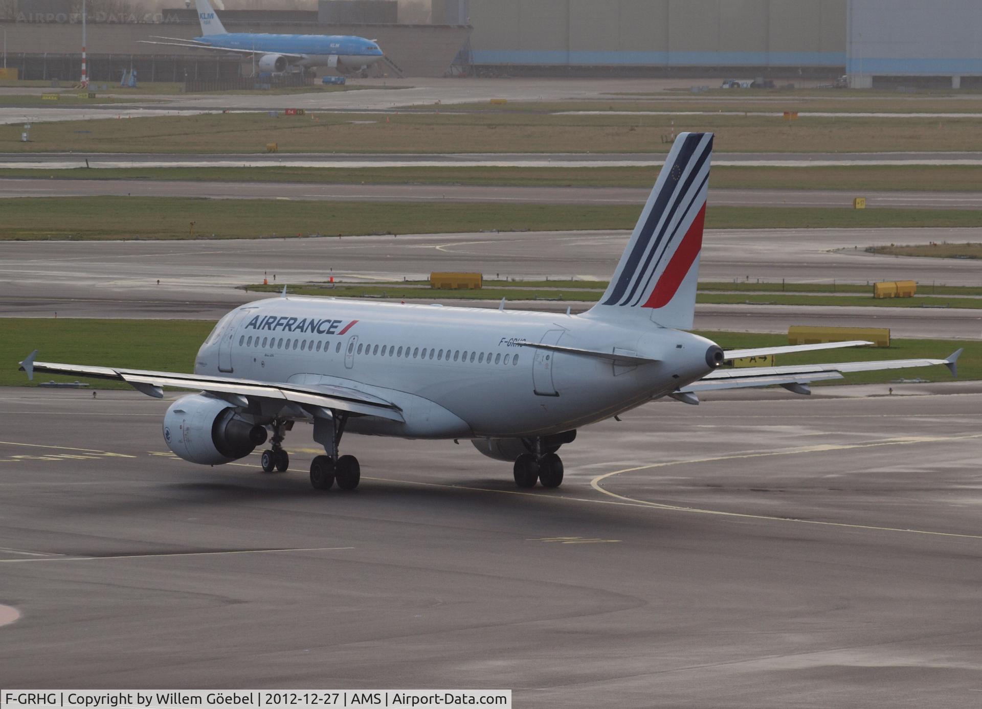 F-GRHG, 1999 Airbus A319-111 C/N 1036, Taxi to runway 24 for take off