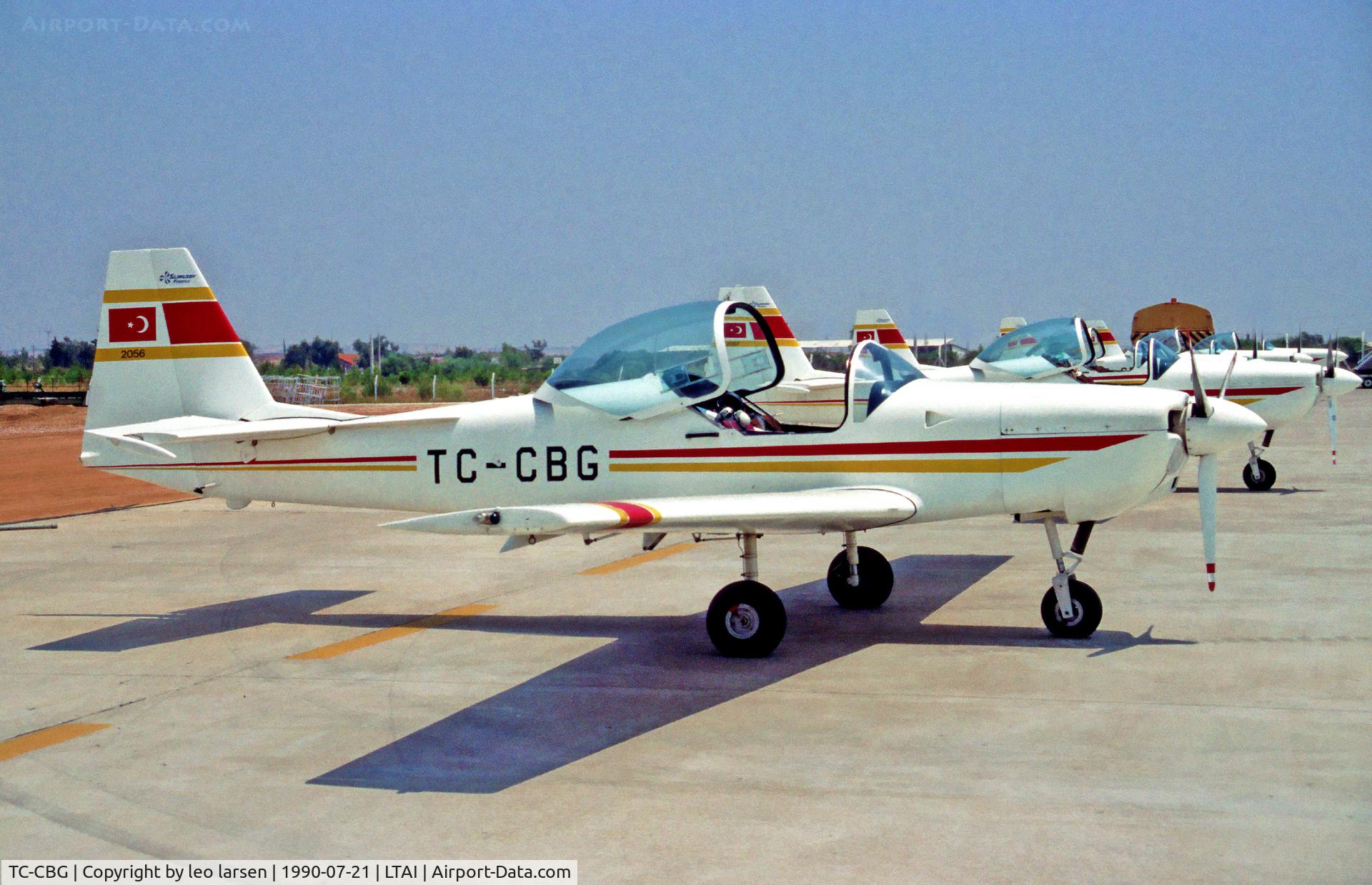 TC-CBG, 1988 Slingsby T-67M-200 Firefly C/N 2056, AYT Antalya  Turkey  21.7.90