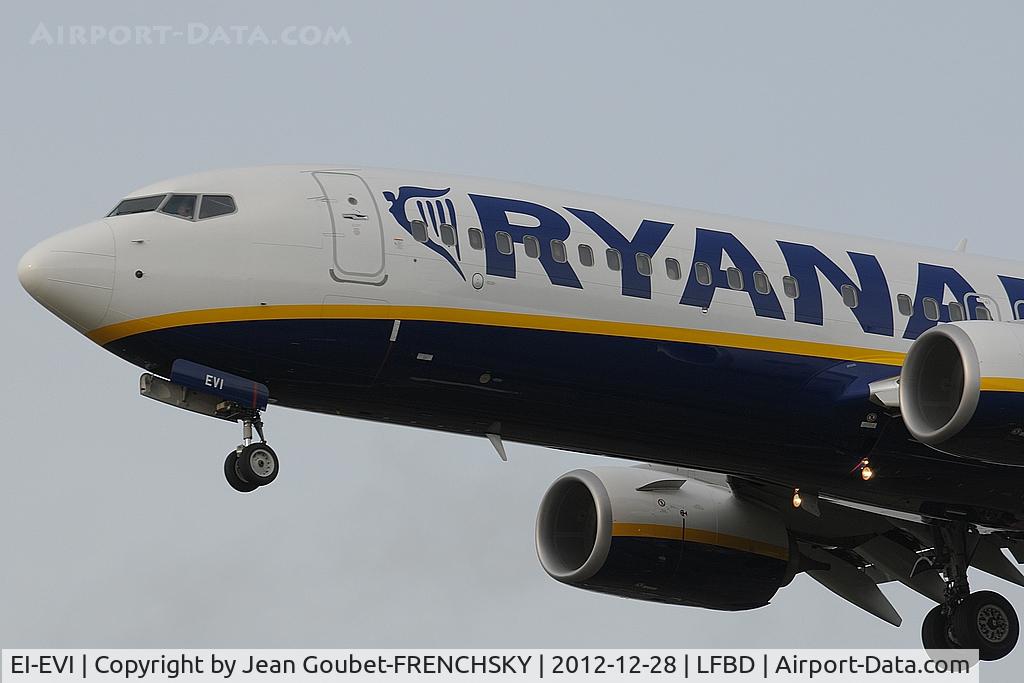 EI-EVI, 2012 Boeing 737-8AS C/N 38502, FR1388 from CHARLEROI landing runway 23