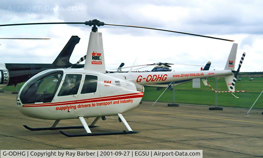 G-ODHG, 2001 Robinson R44 Raven C/N 1024, Robinson R-44 Raven [1024] Duxford~G 27/09/2001